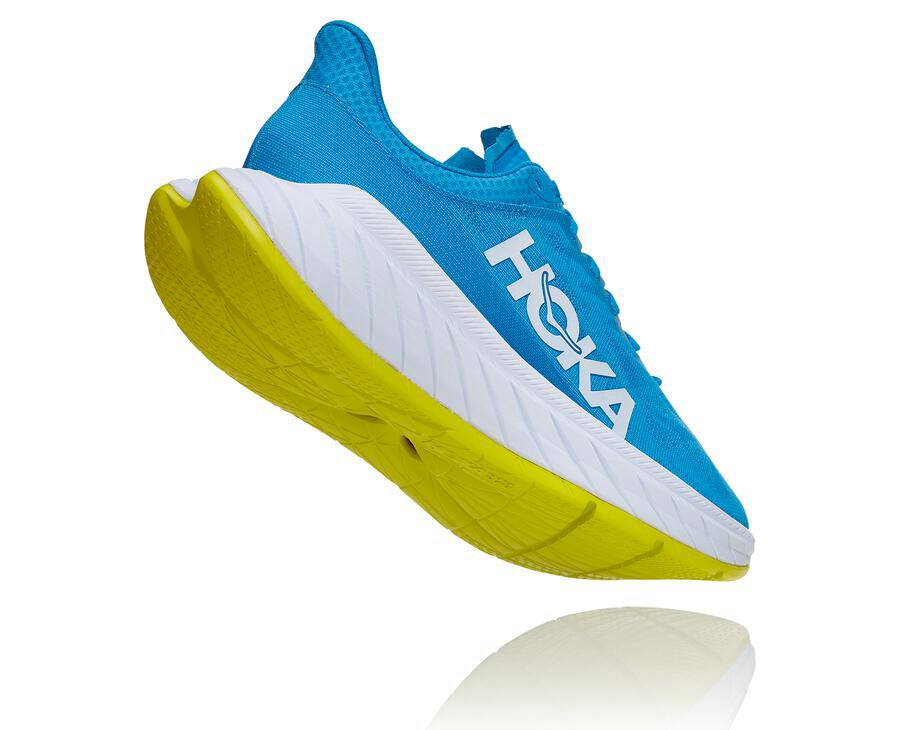 Zapatillas Running Hoka One One Hombre - Carbon X 2 - Azules/Blancas - ZFS624185